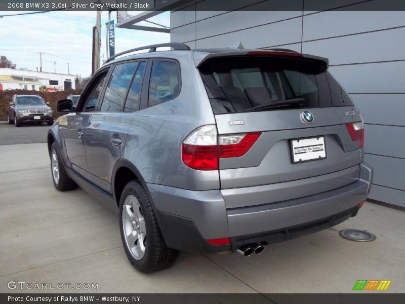 Silver Grey Metallic / Black 2008 BMW X3 3.0si