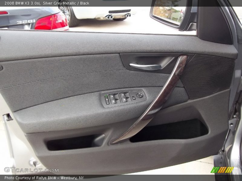 Silver Grey Metallic / Black 2008 BMW X3 3.0si