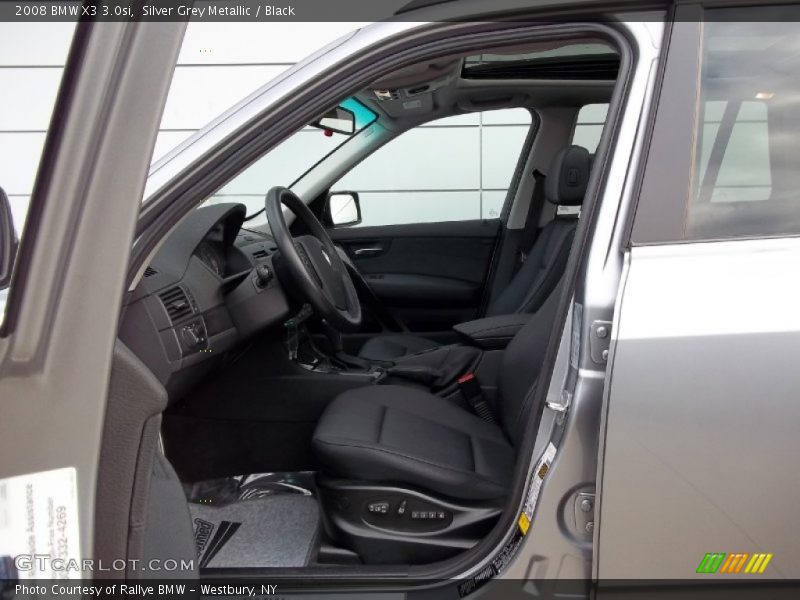 Silver Grey Metallic / Black 2008 BMW X3 3.0si