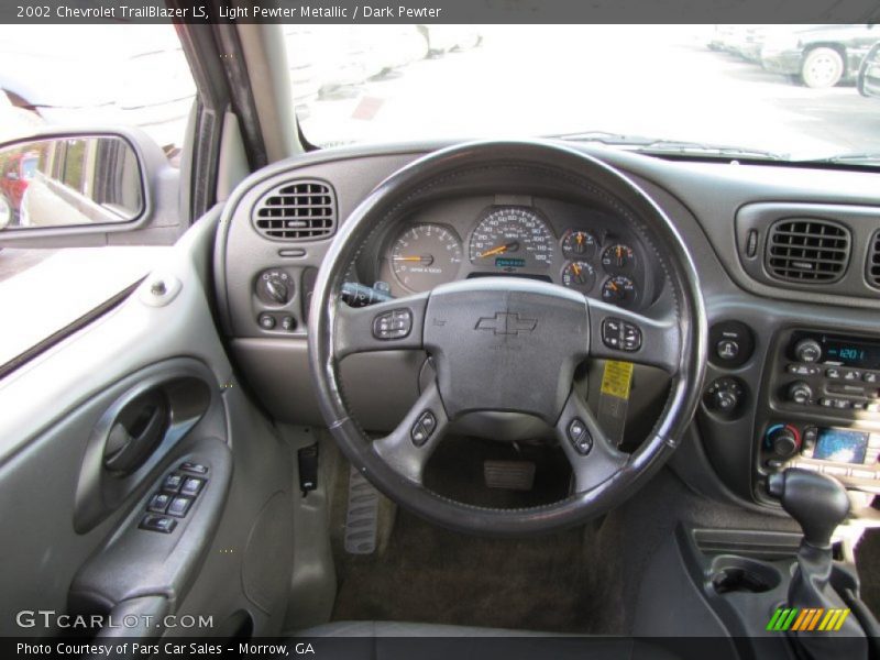 Light Pewter Metallic / Dark Pewter 2002 Chevrolet TrailBlazer LS