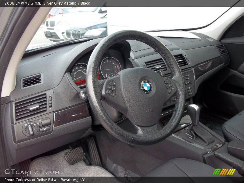 Silver Grey Metallic / Black 2008 BMW X3 3.0si
