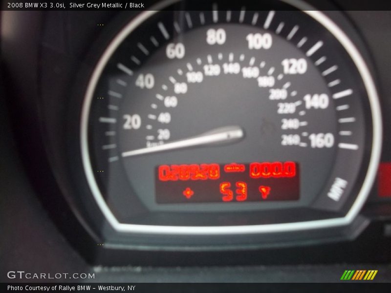 Silver Grey Metallic / Black 2008 BMW X3 3.0si