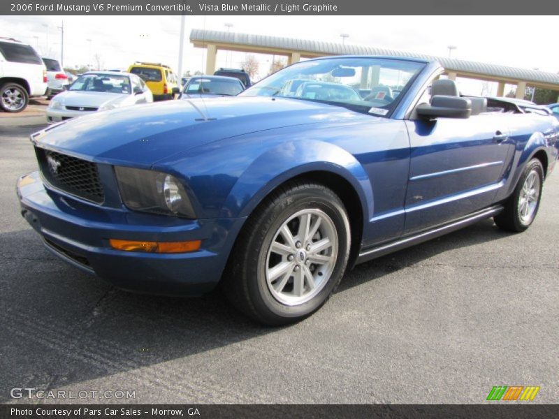 Vista Blue Metallic / Light Graphite 2006 Ford Mustang V6 Premium Convertible