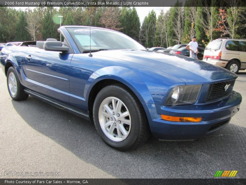 Vista Blue Metallic / Light Graphite 2006 Ford Mustang V6 Premium Convertible