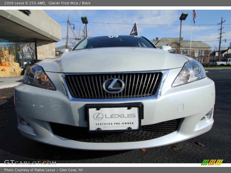 Glacier Frost Mica / Black 2009 Lexus IS 250 AWD