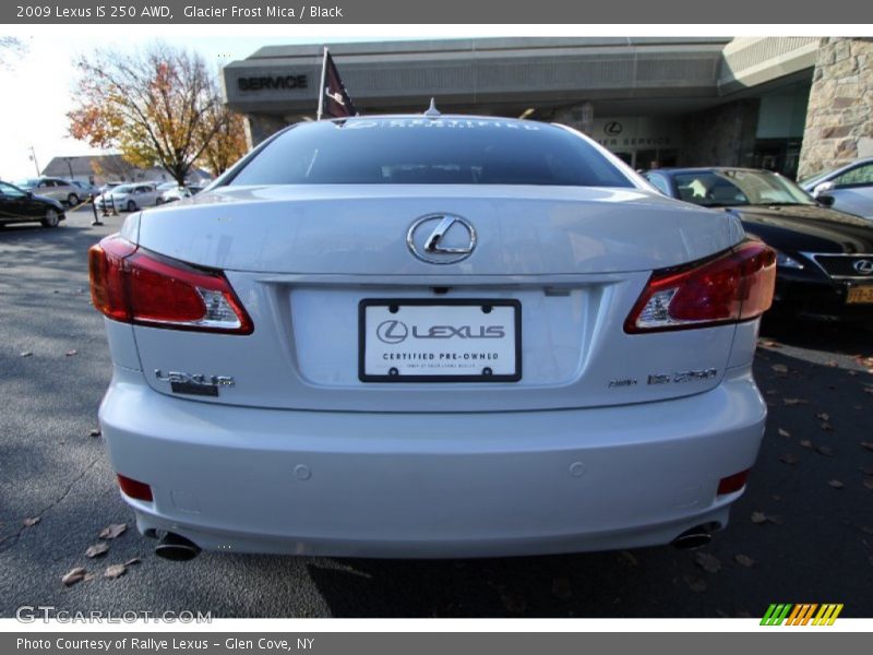Glacier Frost Mica / Black 2009 Lexus IS 250 AWD