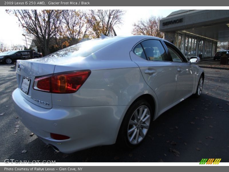 Glacier Frost Mica / Black 2009 Lexus IS 250 AWD