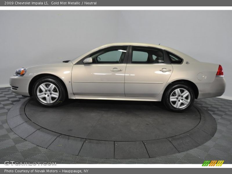 Gold Mist Metallic / Neutral 2009 Chevrolet Impala LS