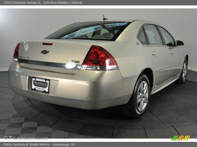 Gold Mist Metallic / Neutral 2009 Chevrolet Impala LS
