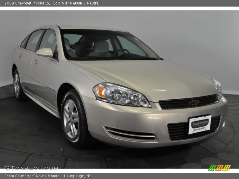 Gold Mist Metallic / Neutral 2009 Chevrolet Impala LS