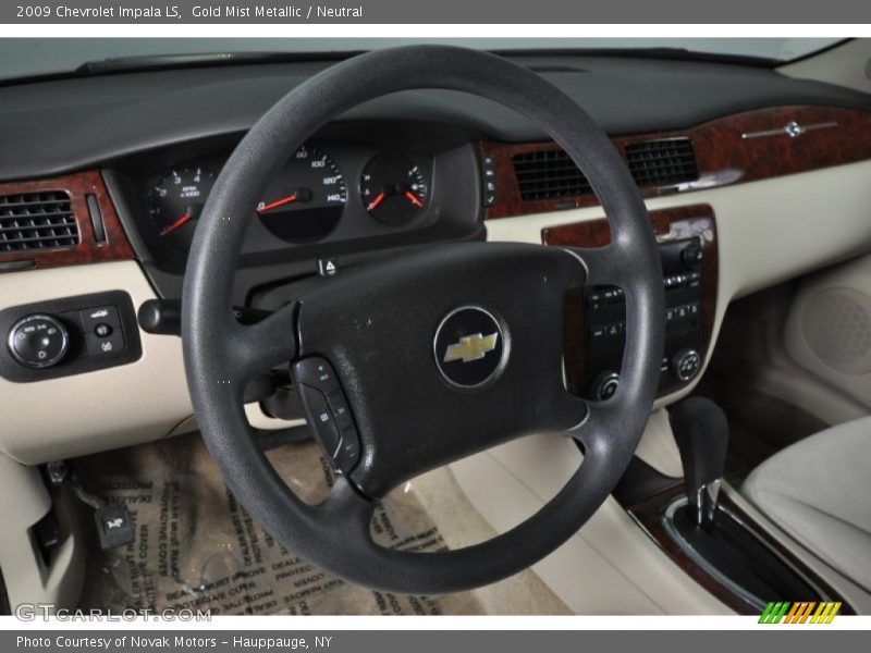 Gold Mist Metallic / Neutral 2009 Chevrolet Impala LS