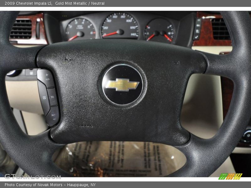 Gold Mist Metallic / Neutral 2009 Chevrolet Impala LS
