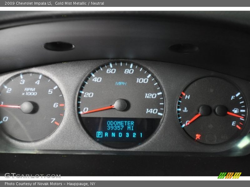 Gold Mist Metallic / Neutral 2009 Chevrolet Impala LS