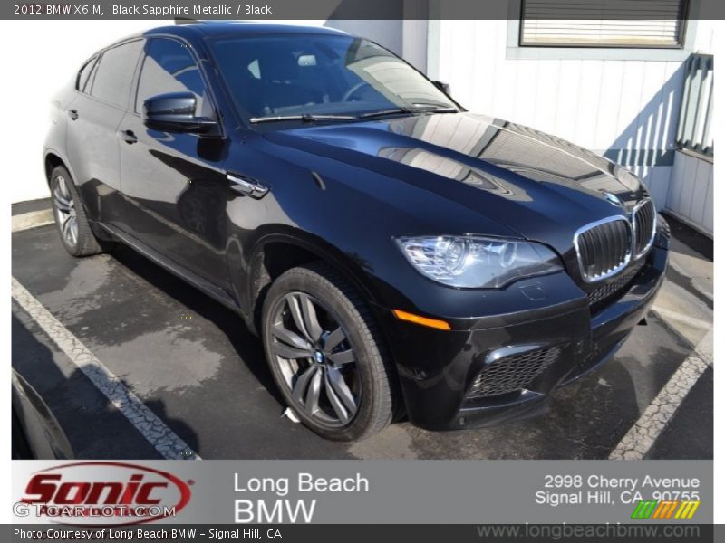Black Sapphire Metallic / Black 2012 BMW X6 M