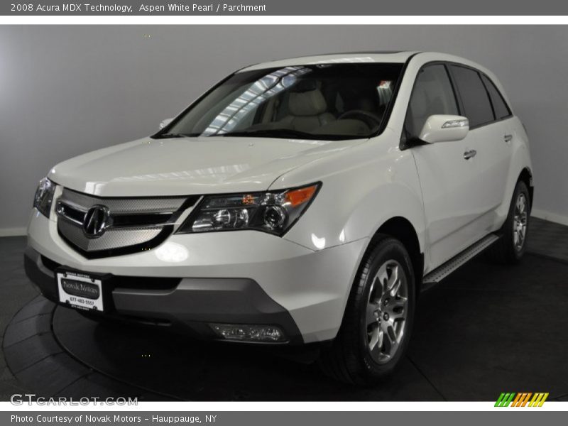 Aspen White Pearl / Parchment 2008 Acura MDX Technology