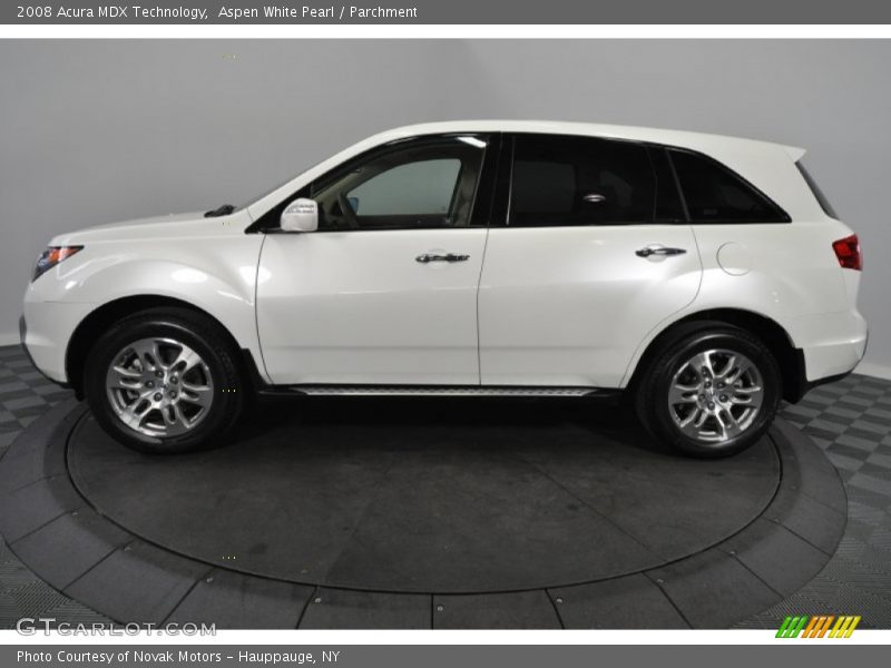 Aspen White Pearl / Parchment 2008 Acura MDX Technology