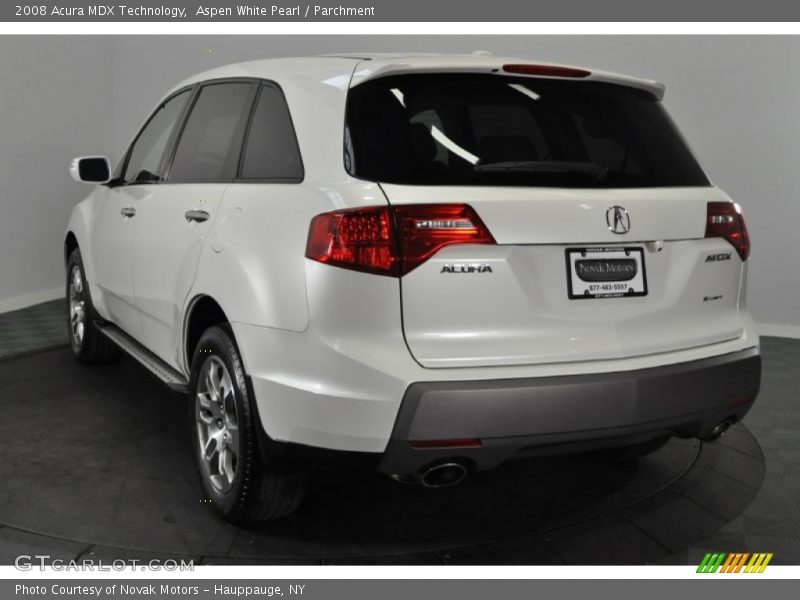 Aspen White Pearl / Parchment 2008 Acura MDX Technology