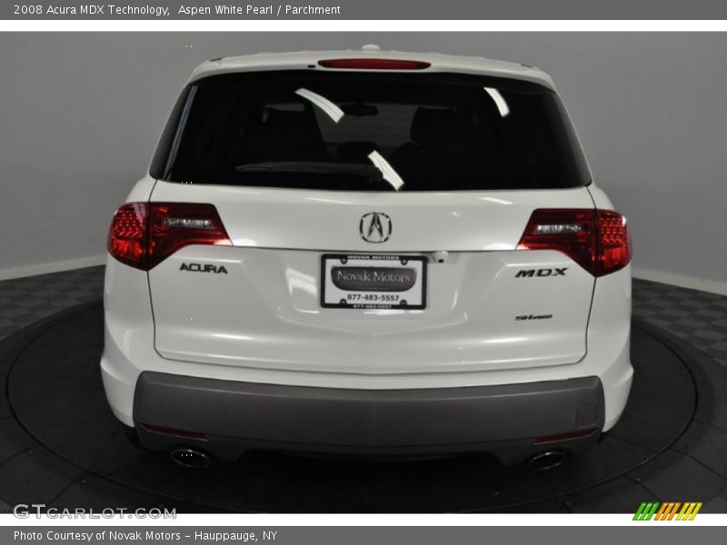 Aspen White Pearl / Parchment 2008 Acura MDX Technology
