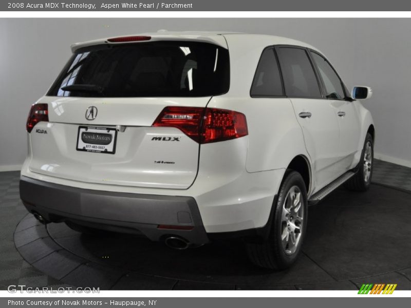 Aspen White Pearl / Parchment 2008 Acura MDX Technology