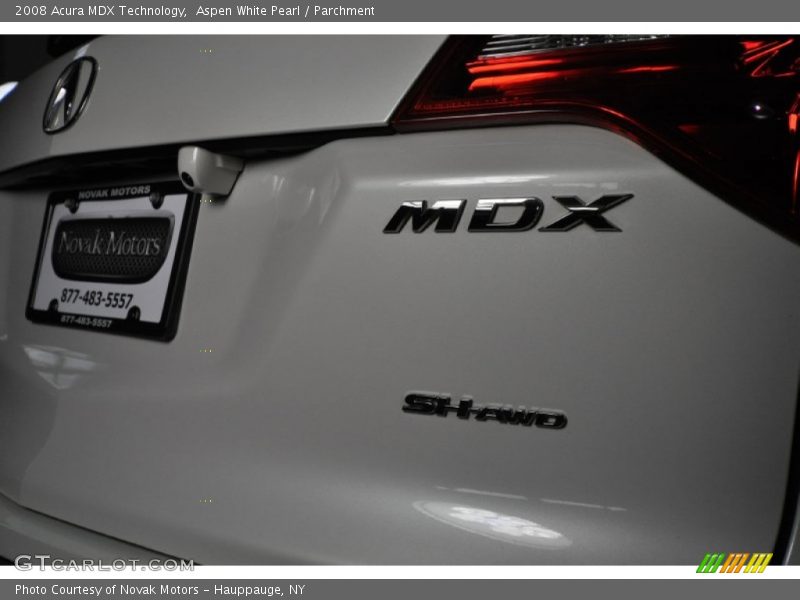 Aspen White Pearl / Parchment 2008 Acura MDX Technology