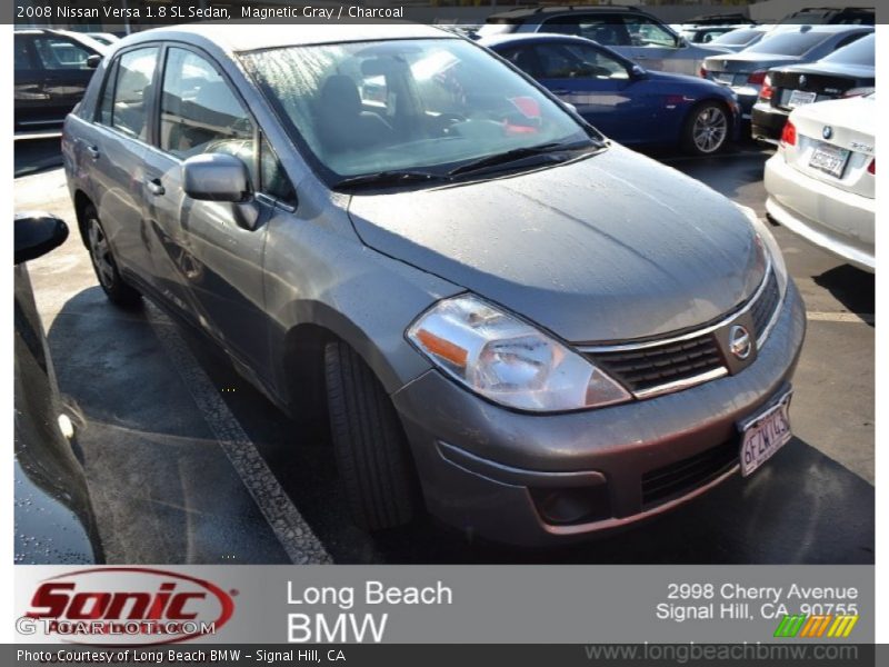 Magnetic Gray / Charcoal 2008 Nissan Versa 1.8 SL Sedan