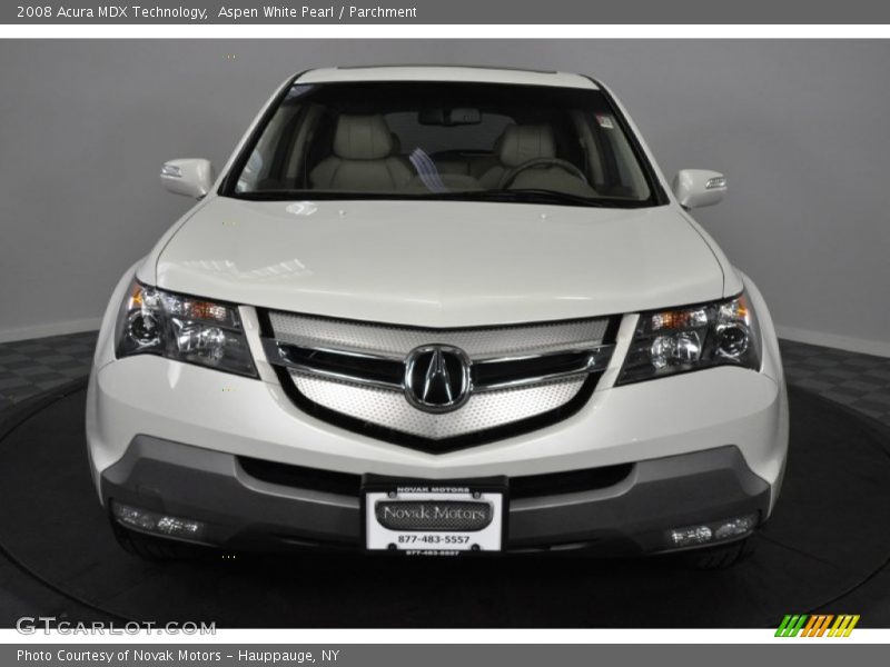 Aspen White Pearl / Parchment 2008 Acura MDX Technology