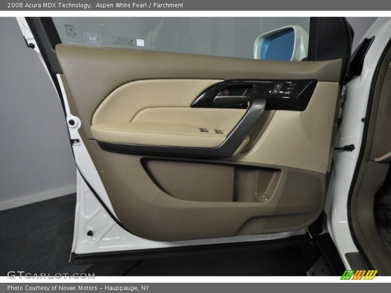 Aspen White Pearl / Parchment 2008 Acura MDX Technology