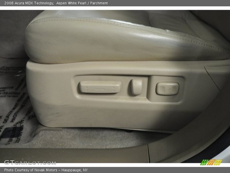 Aspen White Pearl / Parchment 2008 Acura MDX Technology