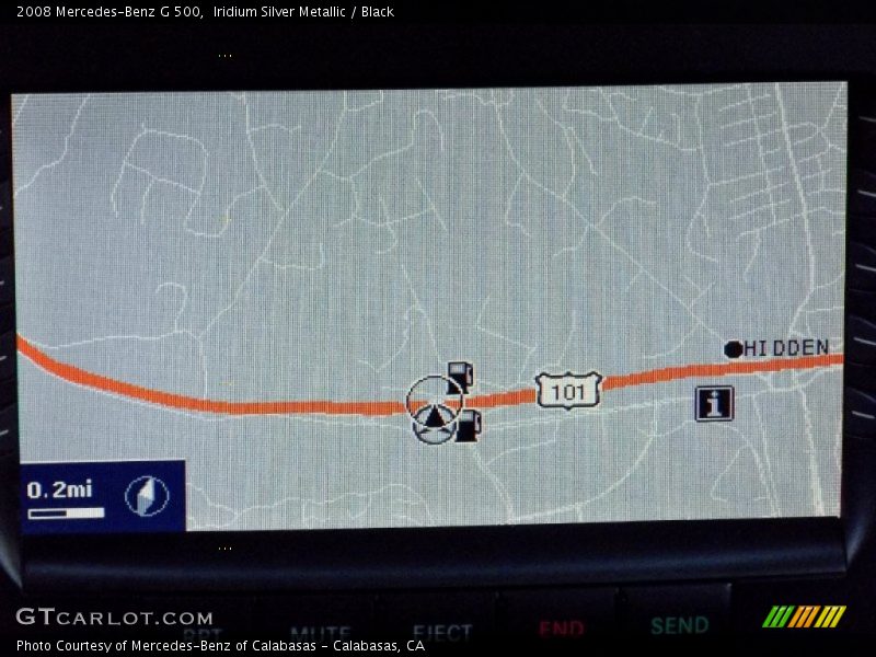 Navigation of 2008 G 500