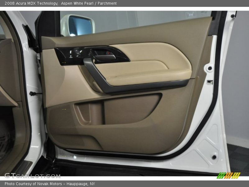 Aspen White Pearl / Parchment 2008 Acura MDX Technology