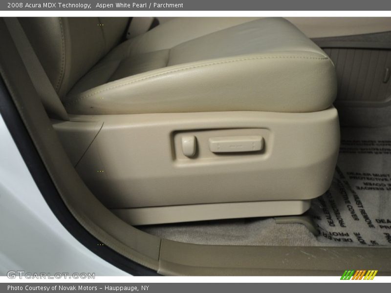 Aspen White Pearl / Parchment 2008 Acura MDX Technology