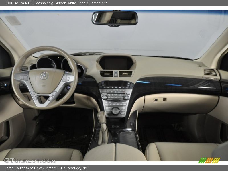 Aspen White Pearl / Parchment 2008 Acura MDX Technology