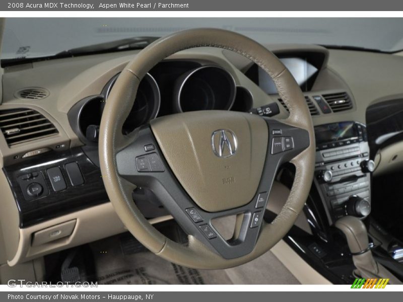 Aspen White Pearl / Parchment 2008 Acura MDX Technology