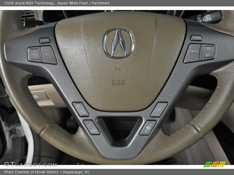 Aspen White Pearl / Parchment 2008 Acura MDX Technology