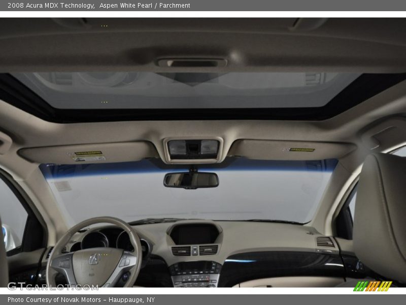 Aspen White Pearl / Parchment 2008 Acura MDX Technology