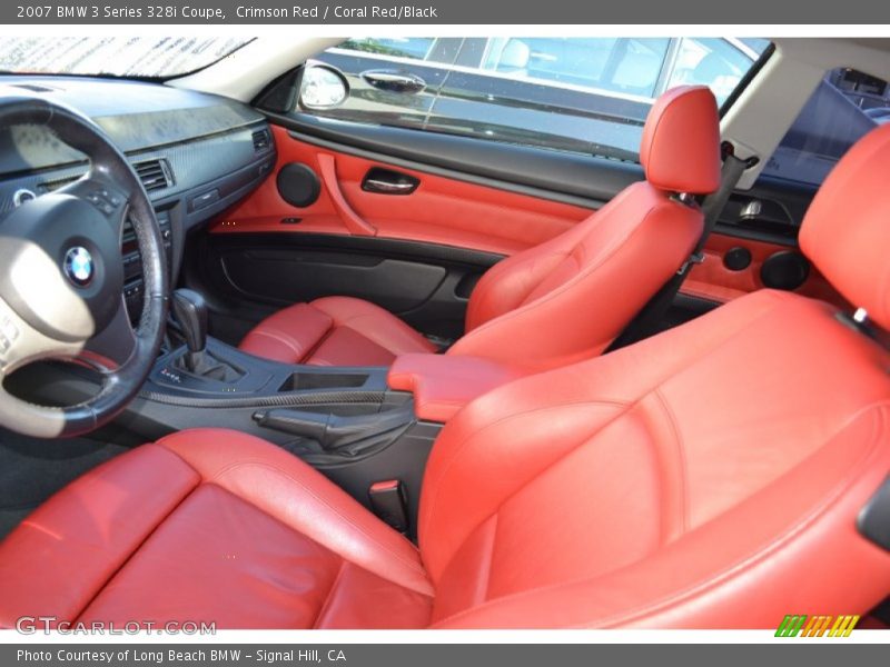 Crimson Red / Coral Red/Black 2007 BMW 3 Series 328i Coupe