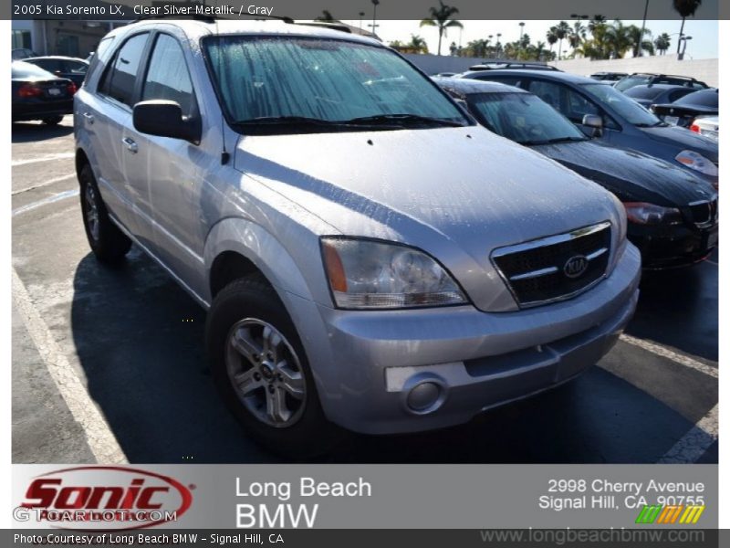 Clear Silver Metallic / Gray 2005 Kia Sorento LX