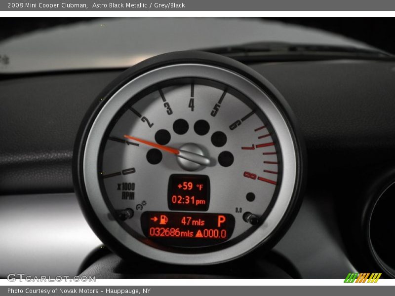 Astro Black Metallic / Grey/Black 2008 Mini Cooper Clubman