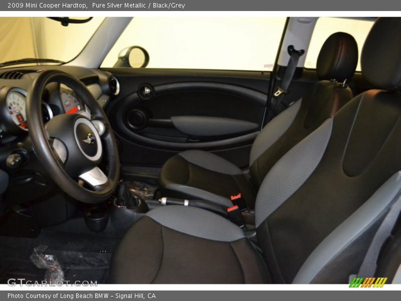 Pure Silver Metallic / Black/Grey 2009 Mini Cooper Hardtop