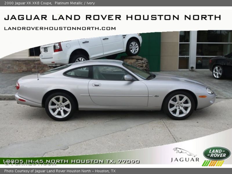 Platinum Metallic / Ivory 2000 Jaguar XK XK8 Coupe