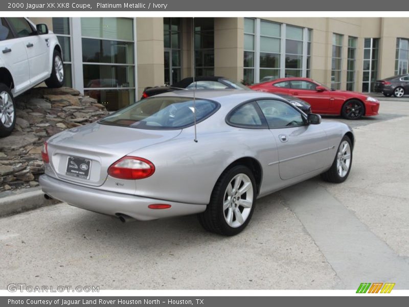 Platinum Metallic / Ivory 2000 Jaguar XK XK8 Coupe