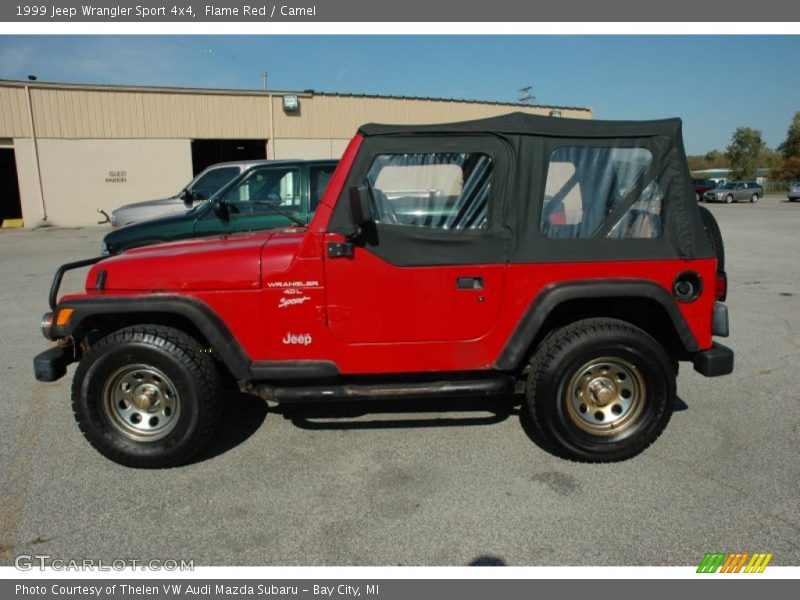 Flame Red / Camel 1999 Jeep Wrangler Sport 4x4
