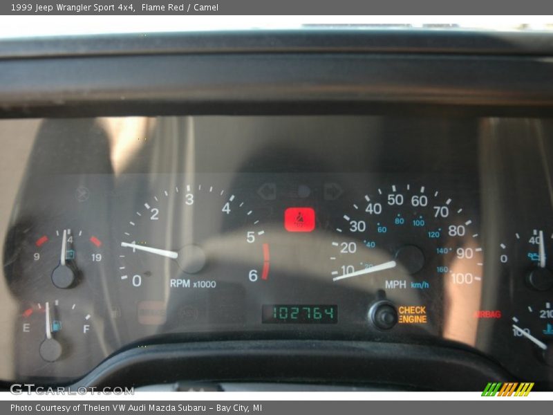 Flame Red / Camel 1999 Jeep Wrangler Sport 4x4