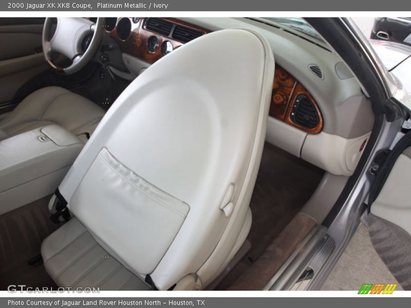 Platinum Metallic / Ivory 2000 Jaguar XK XK8 Coupe