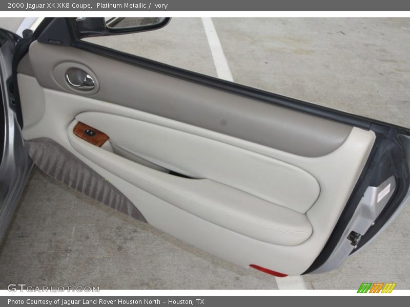 Platinum Metallic / Ivory 2000 Jaguar XK XK8 Coupe