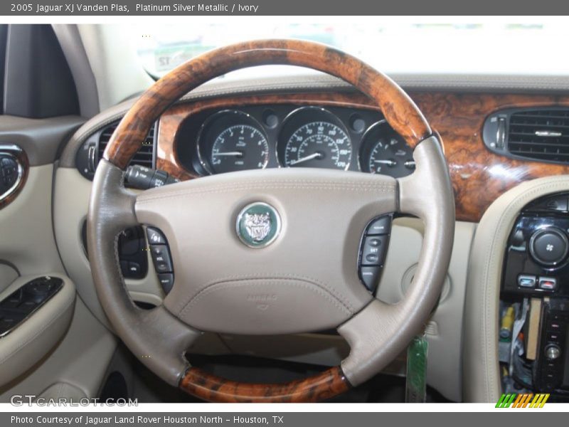 Platinum Silver Metallic / Ivory 2005 Jaguar XJ Vanden Plas