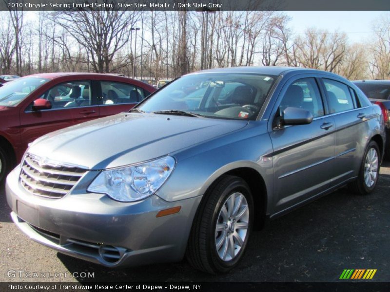 Silver Steel Metallic / Dark Slate Gray 2010 Chrysler Sebring Limited Sedan