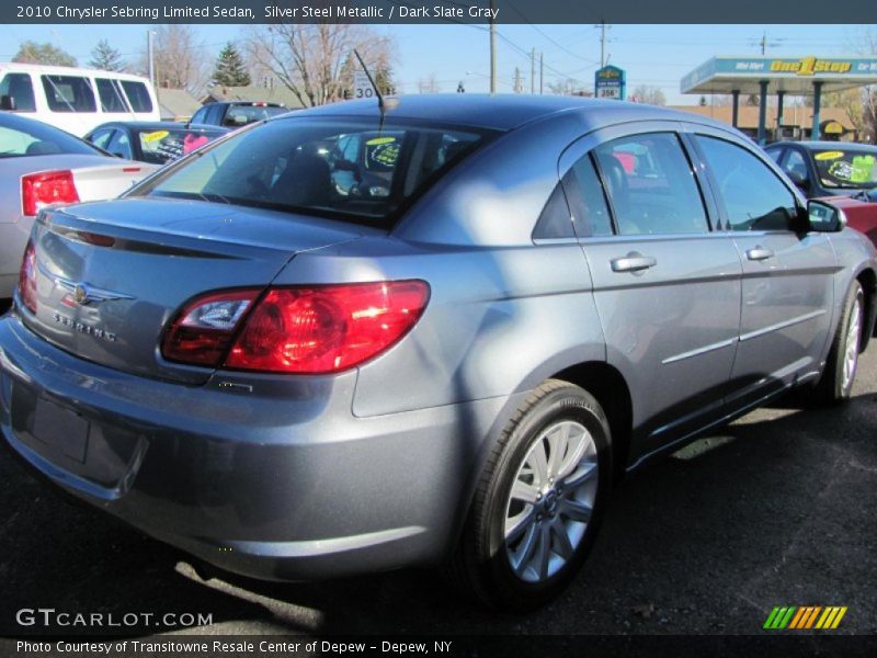 Silver Steel Metallic / Dark Slate Gray 2010 Chrysler Sebring Limited Sedan