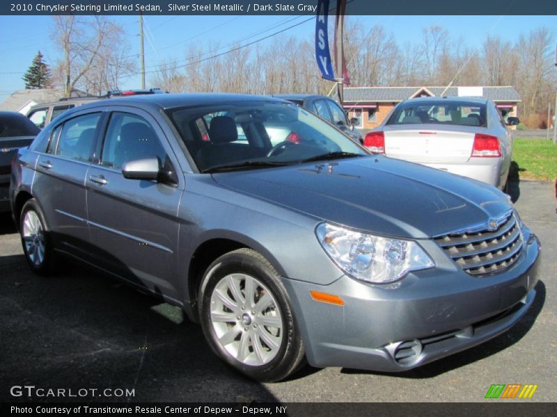 Silver Steel Metallic / Dark Slate Gray 2010 Chrysler Sebring Limited Sedan