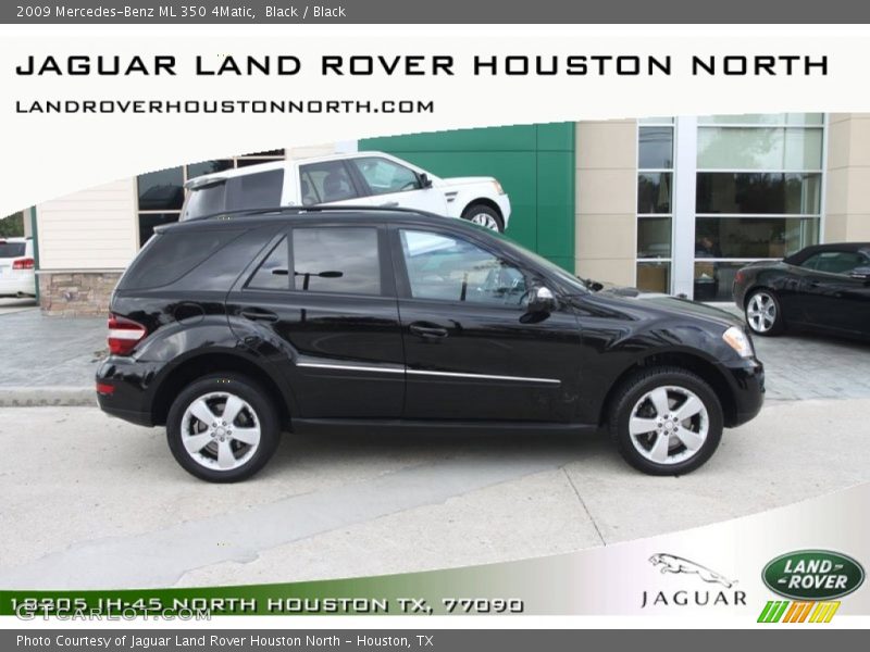 Black / Black 2009 Mercedes-Benz ML 350 4Matic